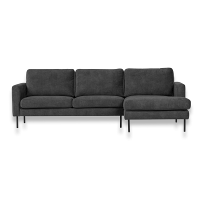 Bank Chaise VELVETSFEER 77 Antraciet