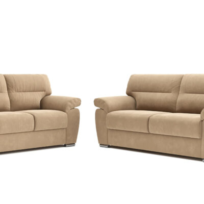 3 + 2 Zitsbank HIGHBACK Velvet Taupe