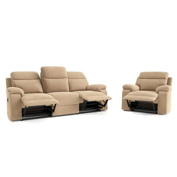 3 + 1 RELAXLUX Velvet Taupe
