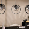 Hanglamp, 3-lichts, H340 smoke glas