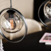 Hanglamp, 3-lichts, H340 smoke glas