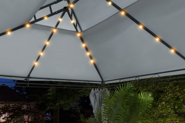 Intimo Garden Luxe Prieel Vernazza Grijs + LED-verlichting + Schaduwdoeken
