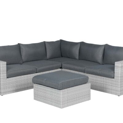 Otto loungeset 4-delig - vintage Grijs / Zwart