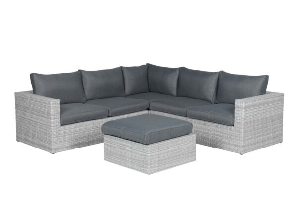 Otto loungeset 4-delig - vintage Grijs / Zwart