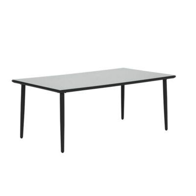 Garden Impressions Perth dining tafel 180x100 - carbon black/ dark grey