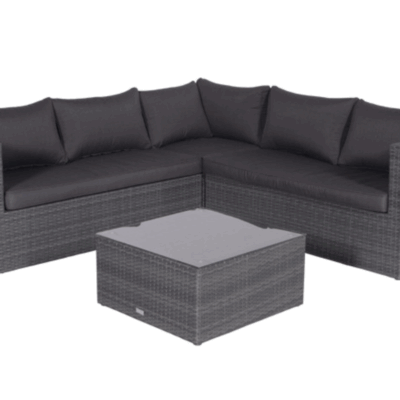 Menorca Lounge set zwart