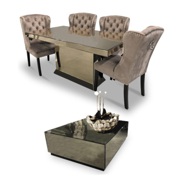 Eettafel en salontafel