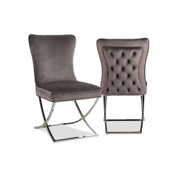 Eetkamerstoelen velvet hoekbankstellen.nl