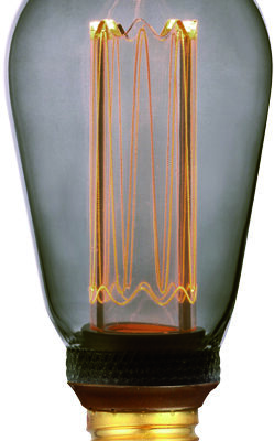 Lichtbron Smoke, 6,5 cm, S340 zwart