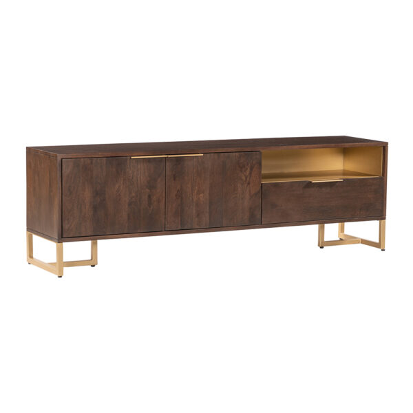 TV dressoir 180 met 2 deuren, 1 lade en 1 open vak