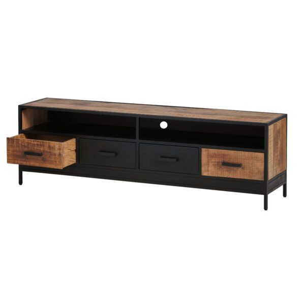 TV dressoir 180 met 4 lades en 1 open vak - Afbeelding 4