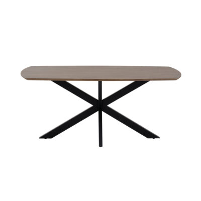 Eetkamertafel deens ovaal 210, Mango Brown Walnut