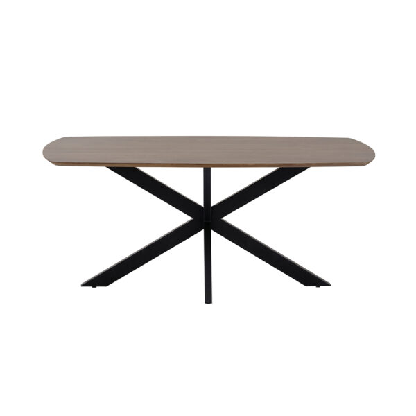 Eetkamertafel deens ovaal 210, Mango Brown Walnut