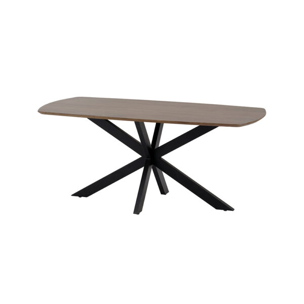 Eetkamertafel deens ovaal 210, Mango Brown Walnut - Afbeelding 2