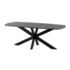 Eetkamertafel deens ovaal 230, Acacia Black - Afbeelding 2
