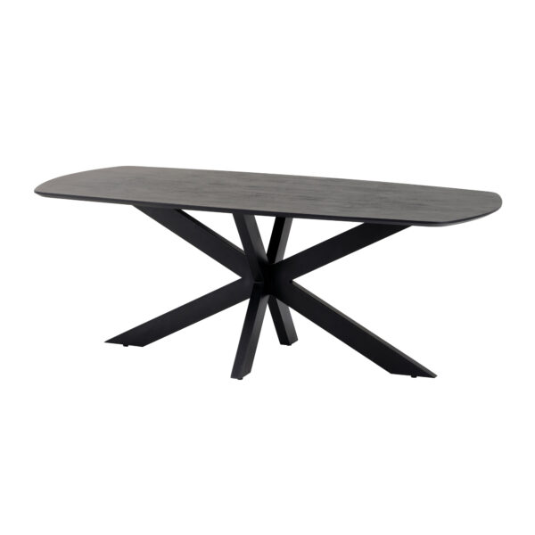 Eetkamertafel deens ovaal 230, Acacia Black - Afbeelding 2