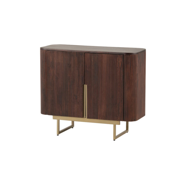 Commode 95 met 2 deuren, Mango Warm Walnut - Afbeelding 2