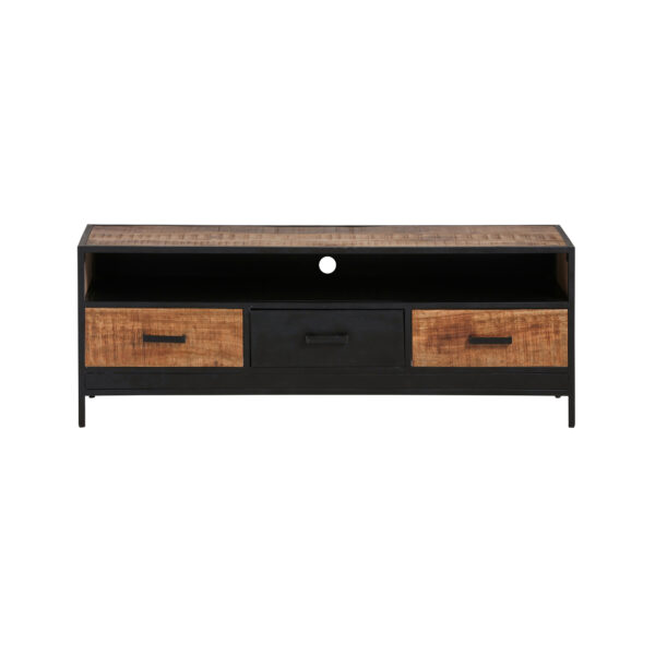 TV dressoir 150 met 3 lades en 1 open vak - Afbeelding 2