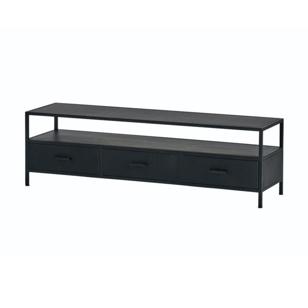 TV dressoir 150 met 3 lades en 1 open vak - Afbeelding 3
