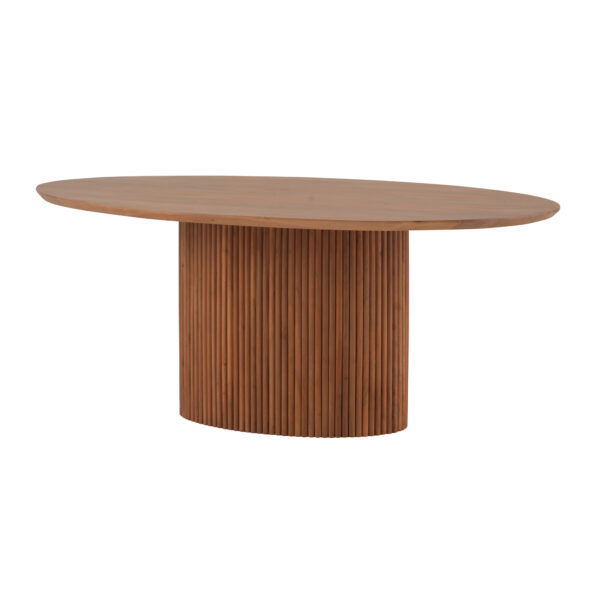 Eetkamertafel ovaal 180, Acacia Naturale - Afbeelding 3