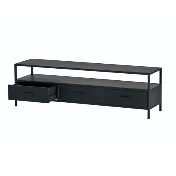 TV dressoir 150 met 3 lades en 1 open vak - Afbeelding 4
