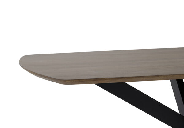 Eetkamertafel deens ovaal 210, Mango Brown Walnut - Afbeelding 5