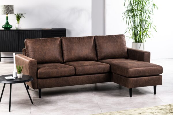 Hoekbank Savannah Bruin - Afbeelding 3