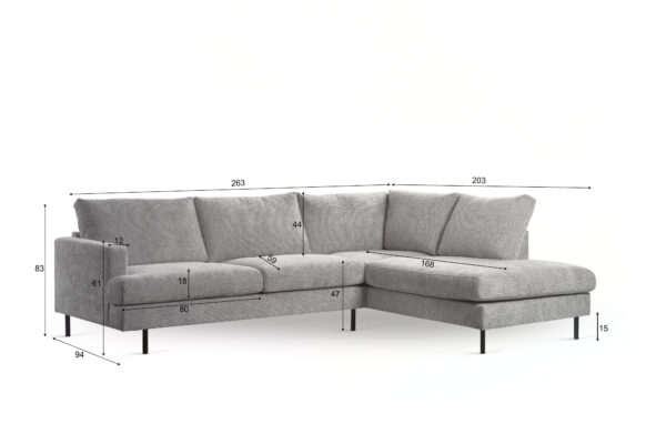 Hoekbank Avora Naturel - Afbeelding 8
