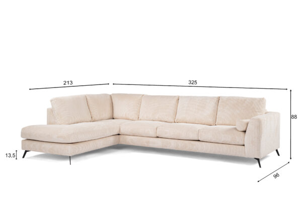 Hoekbank Vesper Beige - Afbeelding 7