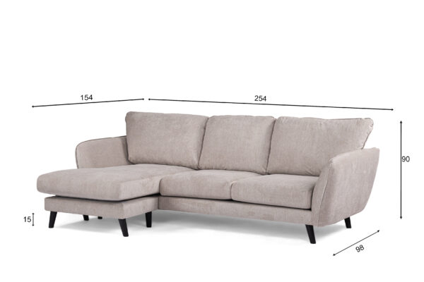 Hoekbank Naro Beige - Afbeelding 7